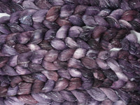 Tweed Wool. South American Wool & Viscose Tweed Nepps. Hand Dyed Semi-Solid 100g