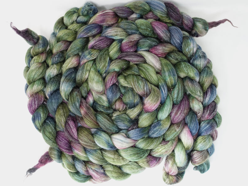 Corriedale & Lotus,  Hand Dyed Variegated. 100g