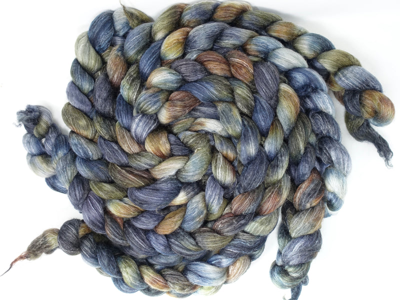 Corriedale & Lotus,  Hand Dyed Variegated. 100g