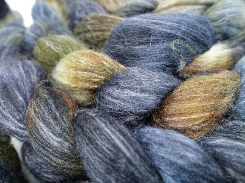 Corriedale & Lotus,  Hand Dyed Variegated. 100g