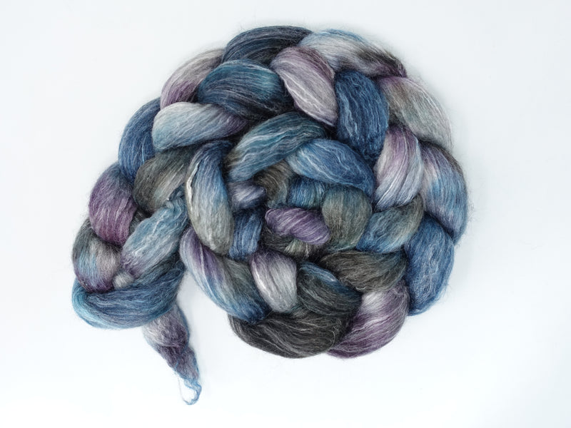 Corriedale & Lotus,  Hand Dyed Variegated. 100g