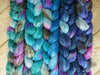 Fade Pack- Corriedale & Lotus, 5 co-ordinating braids, Hand Dyed, 500g