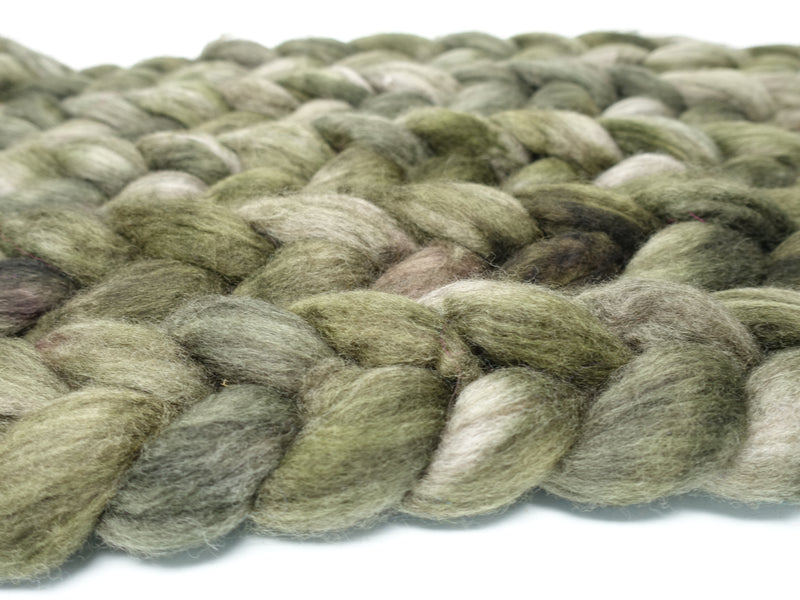 Polwarth & Yak. Hand Dyed Semi-Solid. 100g