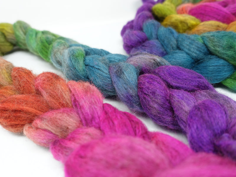 Polwarth & Yak. Hand Dyed Gradient. 100g