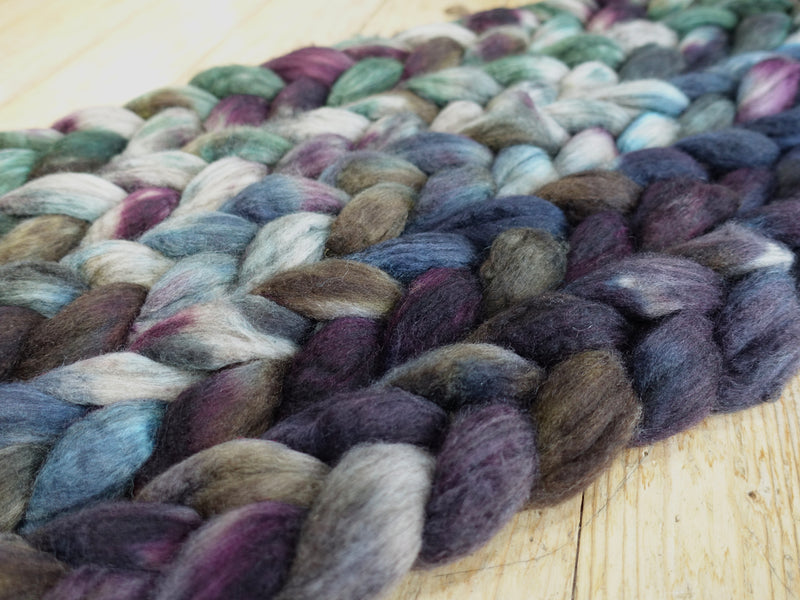 Fade Pack- Polwarth & Yak, 5 co-ordinating braids, Hand Dyed. 500g