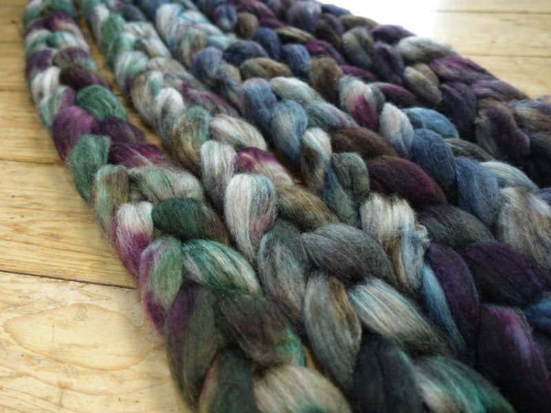 Fade Pack- Polwarth & Yak, 5 co-ordinating braids, Hand Dyed. 500g