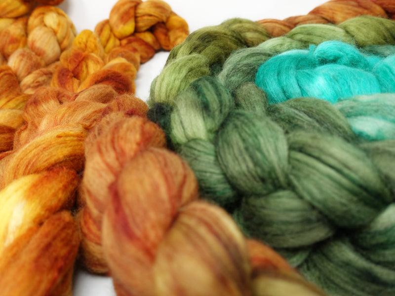 Superfine Merino & Cashmere, Hand Dyed, Gradient & co-cordinating Semi-Solid. 100g