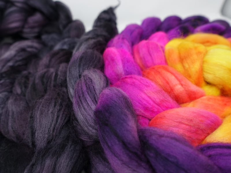 Superfine Merino & Cashmere, Hand Dyed, Gradient & co-cordinating Semi-Solid. 100g