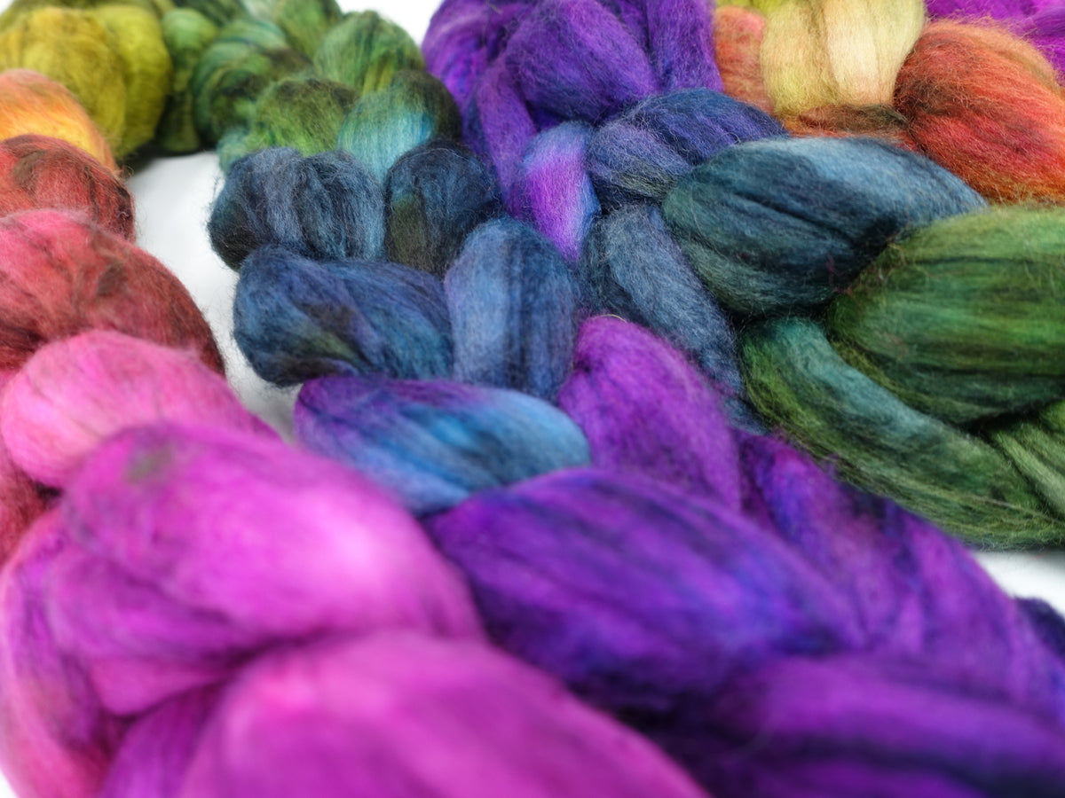 Superfine Merino & Cashmere, Hand Dyed Gradient. 100g