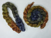 Romney, Silk & Linen. Hand Dyed Gradient - 100g