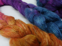 Romney, Silk & Linen. Hand Dyed Gradient - 100g