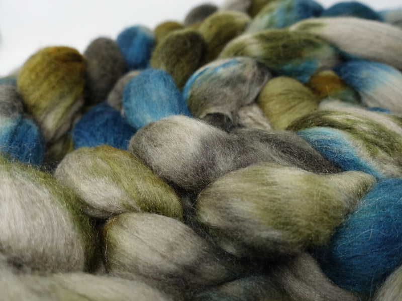 Superfine Merino, Silk & Camel. Hand Dyed Variegated 100g