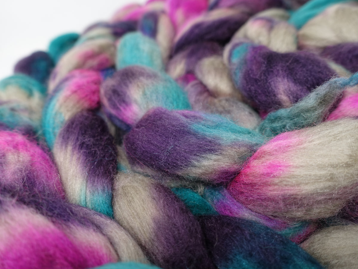 Superfine Merino, Silk & Camel. Hand Dyed Variegated 100g