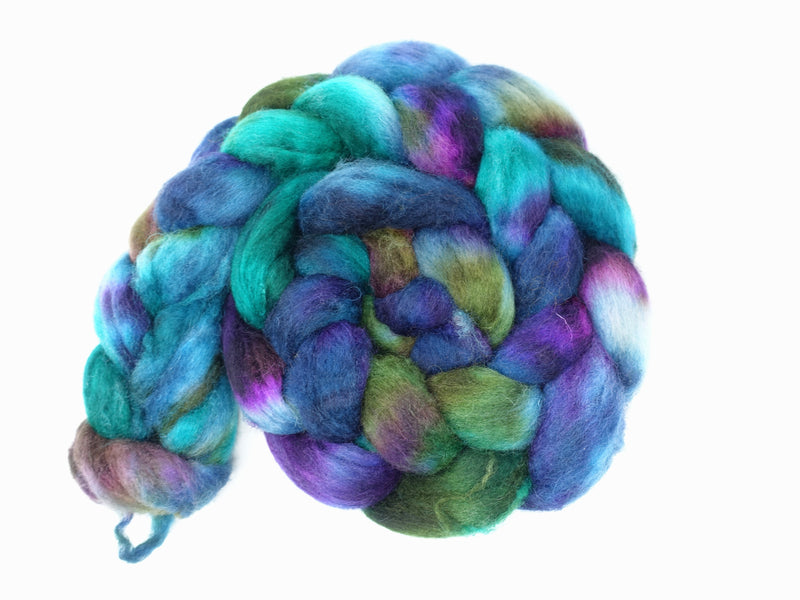 Cambrian Wool, Hand Dyed Variegated. Welsh x BFL Wool, 100g