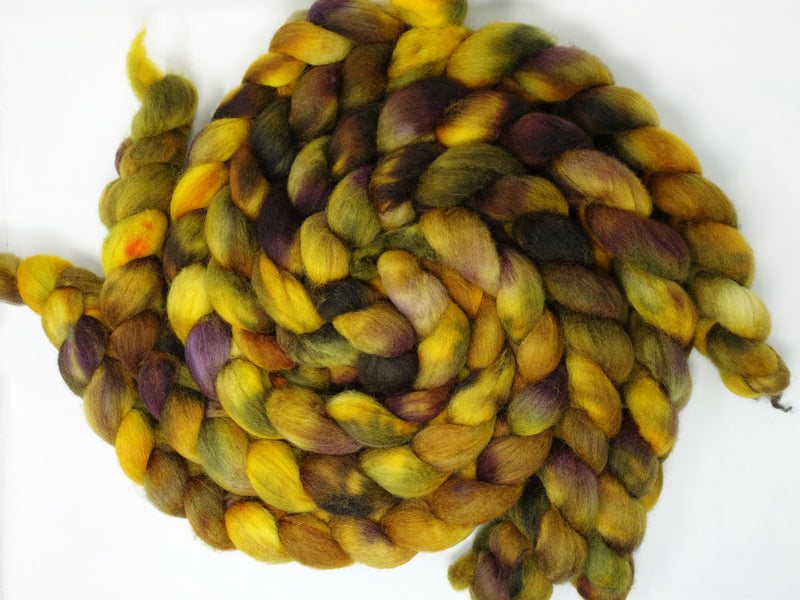 Cambrian Wool, Hand Dyed Variegated. Welsh x BFL Wool, 100g