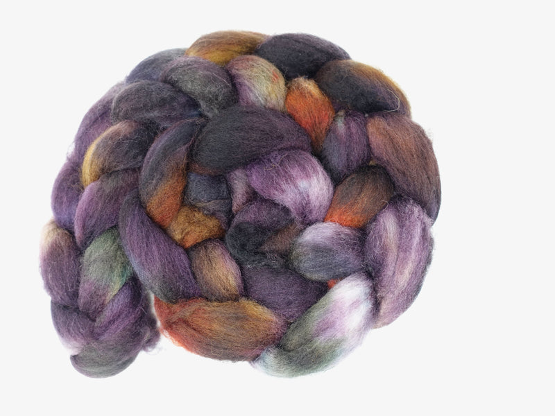 Cambrian Wool, Hand Dyed Variegated. Welsh x BFL Wool, 100g