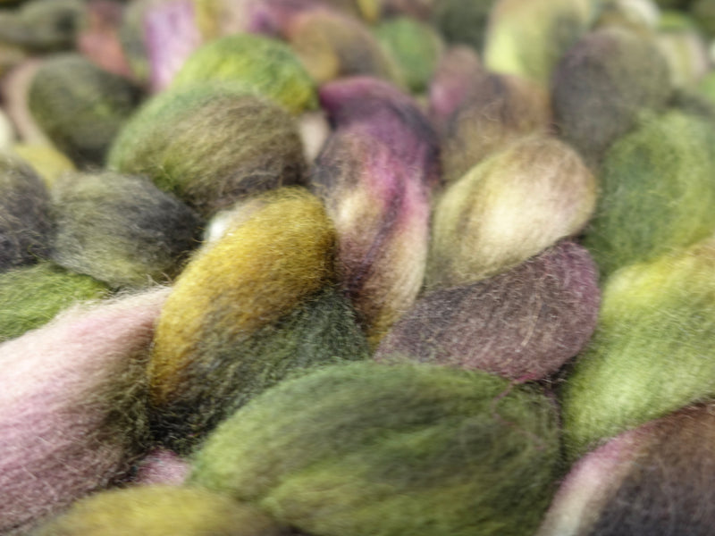 Cambrian Wool, Hand Dyed Variegated. Welsh x BFL Wool, 100g