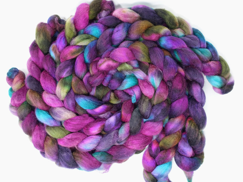 Cambrian Wool, Hand Dyed Variegated. Welsh x BFL Wool, 100g