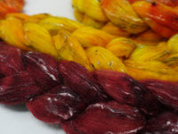 Tweed Wool. South American Wool & Viscose Tweed Nepps. Hand Dyed Gradient 100g