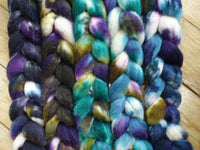 Fade Pack- Superwash Cheviot Silk & Bio-Nylon, 5 co-ordinating braids, Hand Dyed Wool, 500g