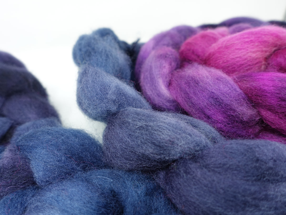 Cambrian Wool, Hand Dyed Gradient. Welsh x BFL Wool, 100g