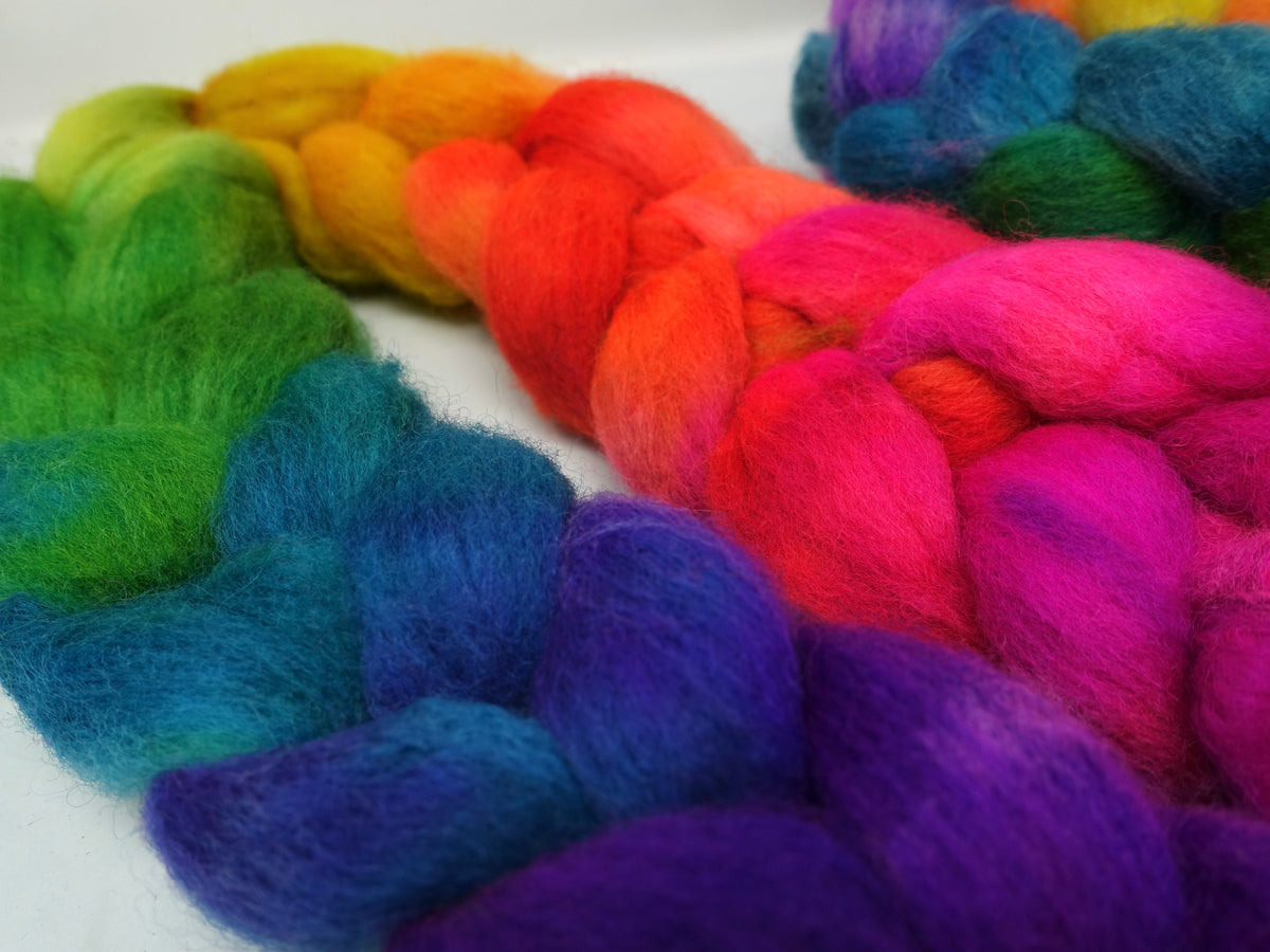 Cambrian Wool, Hand Dyed Gradient. Welsh x BFL Wool, 100g