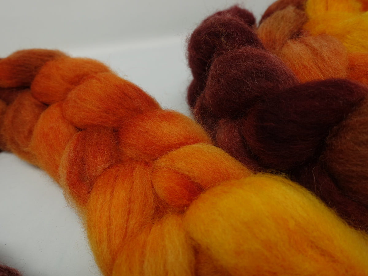 Cambrian Wool, Hand Dyed Gradient. Welsh x BFL Wool, 100g