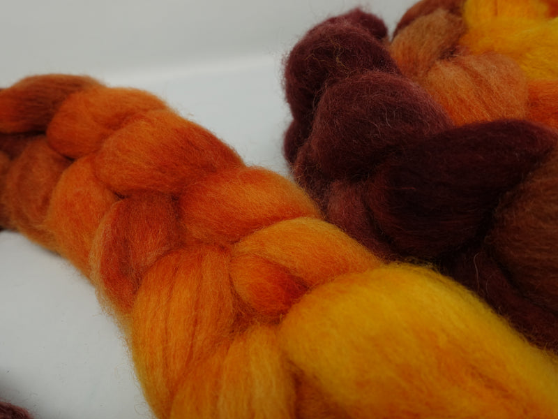 Cambrian Wool, Hand Dyed Gradient. Welsh x BFL Wool, 100g