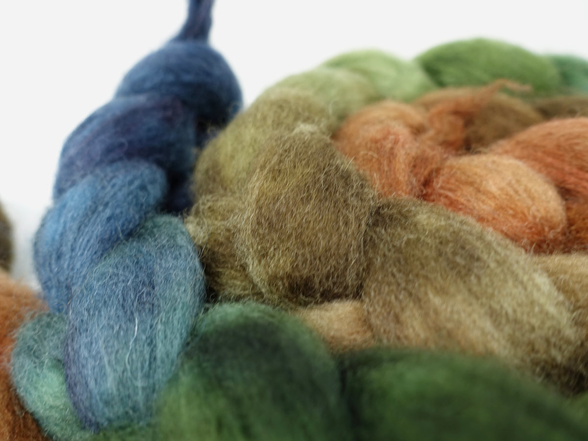 Cambrian Wool, Hand Dyed Gradient. Welsh x BFL Wool, 100g