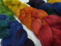 Cambrian Wool, Hand Dyed Gradient. Welsh x BFL Wool, 100g