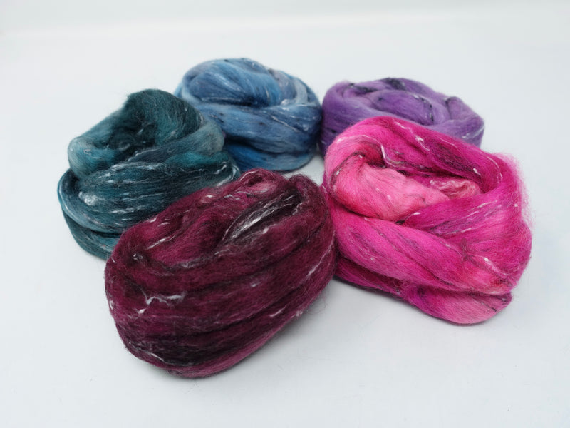 Tweed Wool, Mixed Colour Pack. South American Wool & Nepps. Adore 100g