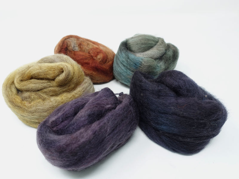 Polwarth & Yak. Mixed Colour Pack- Unknown. 100g