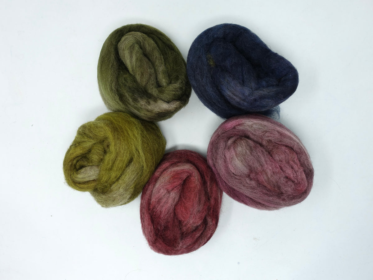 Polwarth & Yak. Mixed Colour Pack- Wonder. 100g