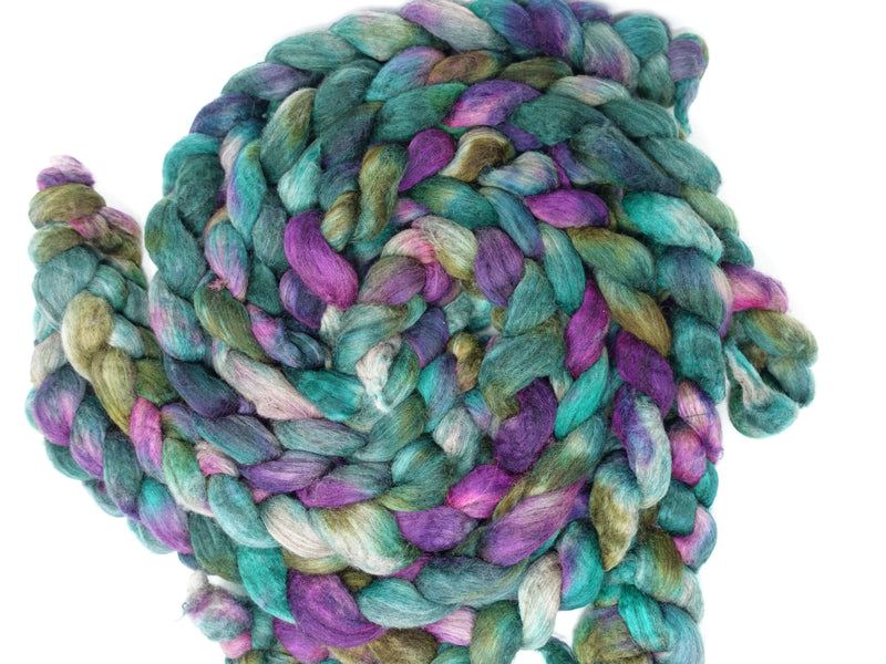 Polwarth & Yak. Hand Dyed Variegated. 100g