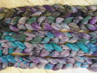 Fade Pack- Textured Blend, BFL, Manx Loaghtan, Sari Silk. 5 co-ordinating braids, Hand Dyed Wool, 500g