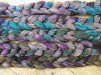 Fade Pack- Textured Blend, BFL, Manx Loaghtan, Sari Silk. 5 co-ordinating braids, Hand Dyed Wool, 500g