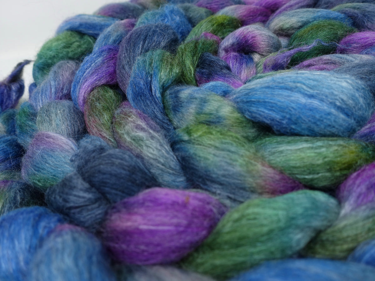 Corriedale & Lotus,  Hand Dyed Variegated. 100g