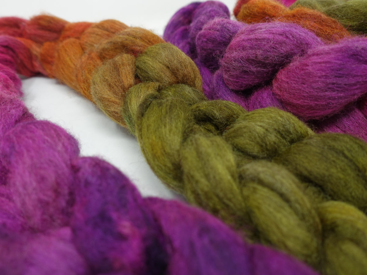 Polwarth & Yak. Hand Dyed Gradient. 100g