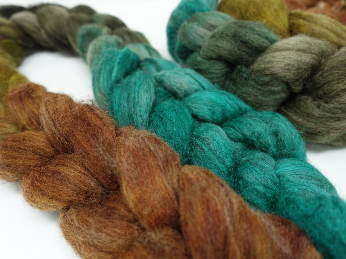 Polwarth & Yak. Hand Dyed Gradient. 100g