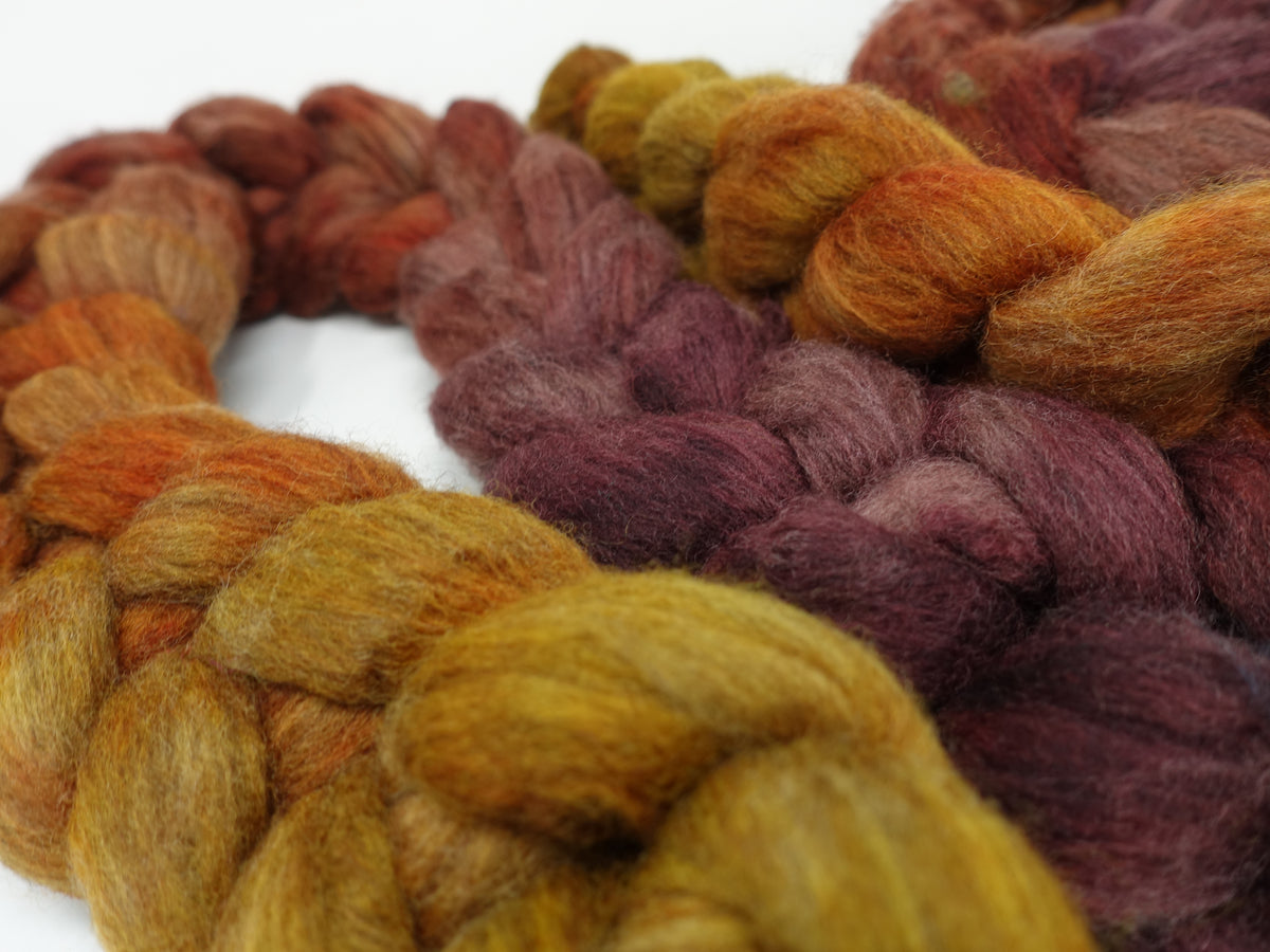 Polwarth & Yak. Hand Dyed Gradient. 100g