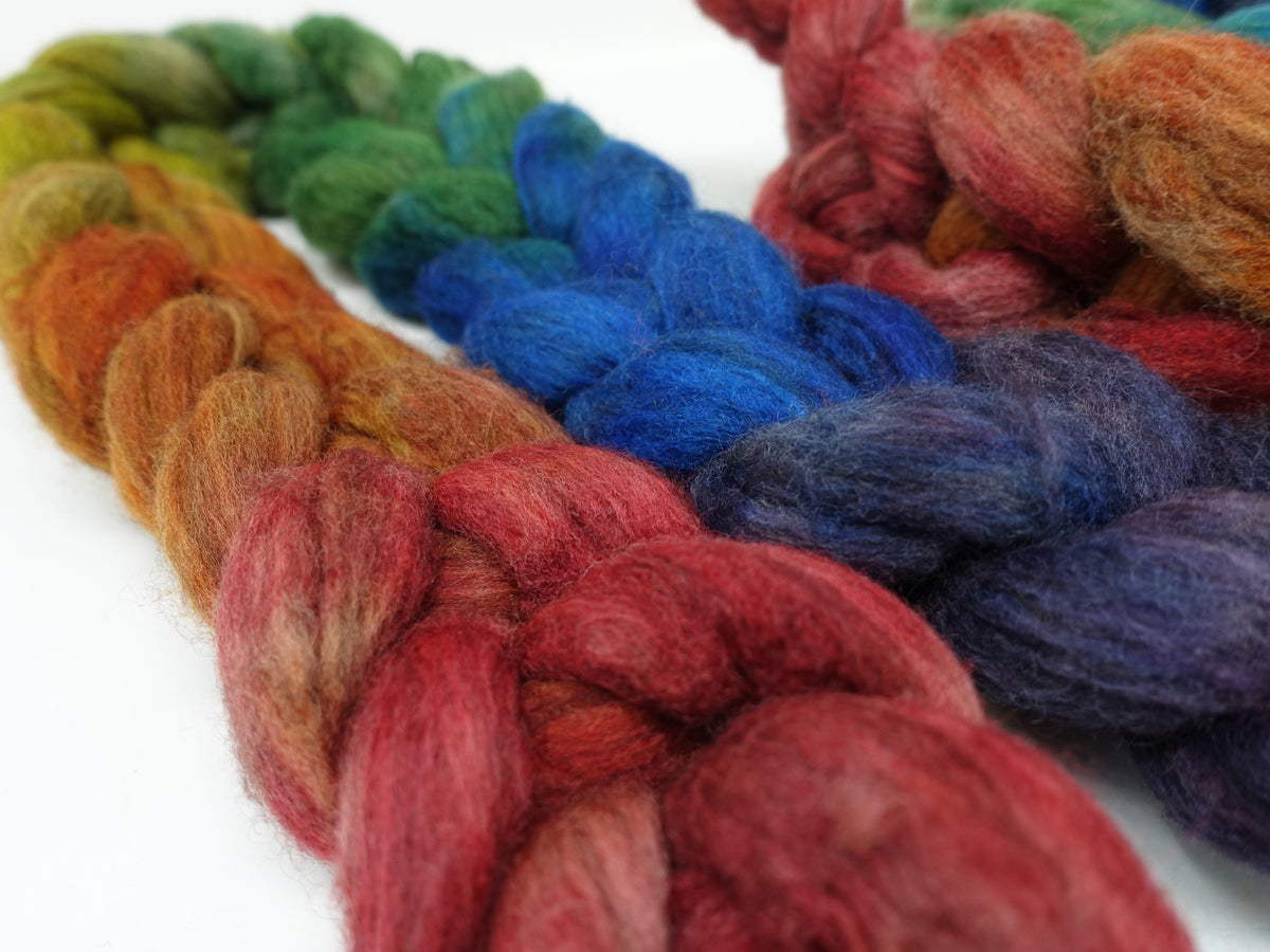 Polwarth & Yak. Hand Dyed Gradient. 100g