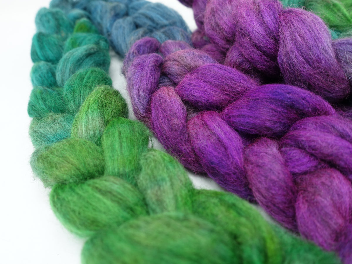 Polwarth & Yak. Hand Dyed Gradient. 100g