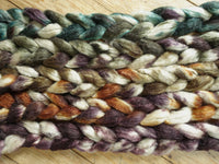 Fade Pack- Romney, Silk & Linen, 5 co-ordinating braids, Hand Dyed Wool, 500g
