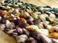 Fade Pack- Romney, Silk & Linen, 5 co-ordinating braids, Hand Dyed Wool, 500g
