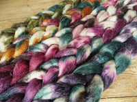 Fade Pack- Romney, Silk & Linen, 5 co-ordinating braids, Hand Dyed Wool, 500g
