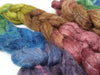 Romney, Silk & Linen. Hand Dyed Gradient - 100g
