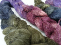 Romney, Silk & Linen. Hand Dyed Gradient - 100g