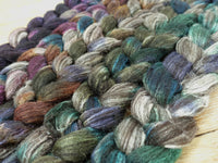 Fade Pack- Zwartbles & Silk, 5 co-ordinating braids, Hand Dyed Wool, 500g
