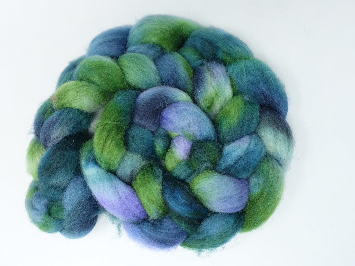 Cambrian Wool, Hand Dyed Variegated. Welsh x BFL Wool, 100g