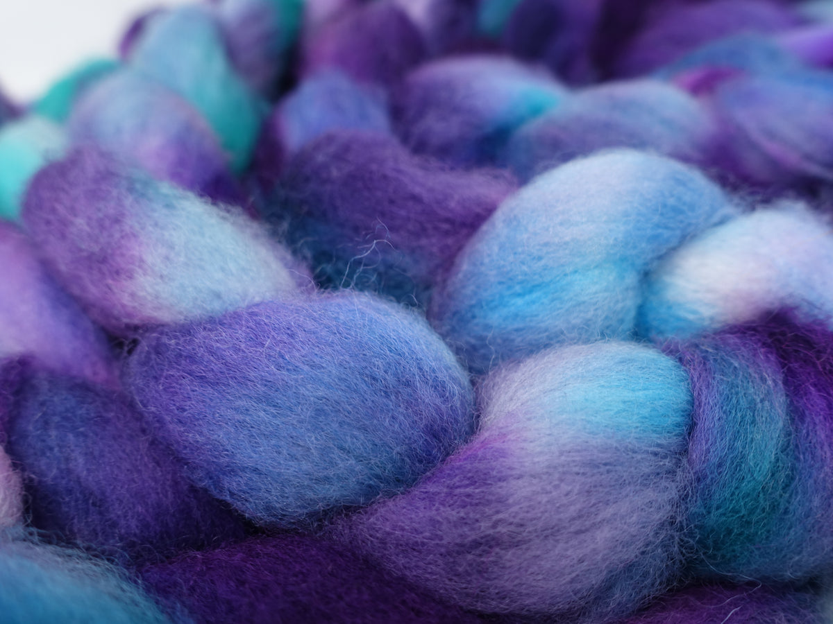 Cambrian Wool, Hand Dyed Variegated. Welsh x BFL Wool, 100g